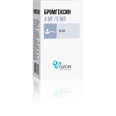 Бромгексин р-р д/приема внутрь 4мг/5мл 60мл