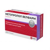 Метопролол Велфарм таб. 100мг №60