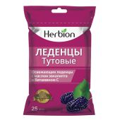 Гербион Леденцы тутовые с маслом эвкалипта и витамоном С №25