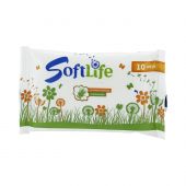 СофтЛайф салфетки влажные Зеттек алоэ вера №10