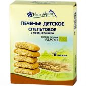 Флер Альпин печенье Органик д/детей спельтовое с пребиотиками от 6мес. 150г