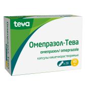 Омепразол-Тева таблетки покрытые кишечнорастворимой оболочкой  40мг №28 №3