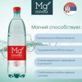 Ригла вода минеральная Мивела Mg++ природ.питьевая лечеб.-столов. слабогаз. 1л