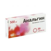 Анальгин таб. 500мг №20 – купить в Воронеже, цена 53,50 руб в аптеке. Анальгин таб. 500мг №20: отзывы, инструкция по применению, код товара: 98863