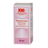 Кордиамин капли 25% 25мл