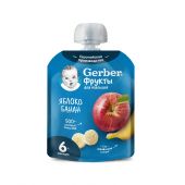 Гербер пюре яблоко/банан 90г