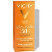 Виши Капиталь Идеал Солей Драй Тач эмульсия для лица матирующая SPF50 50мл М4641203 №2